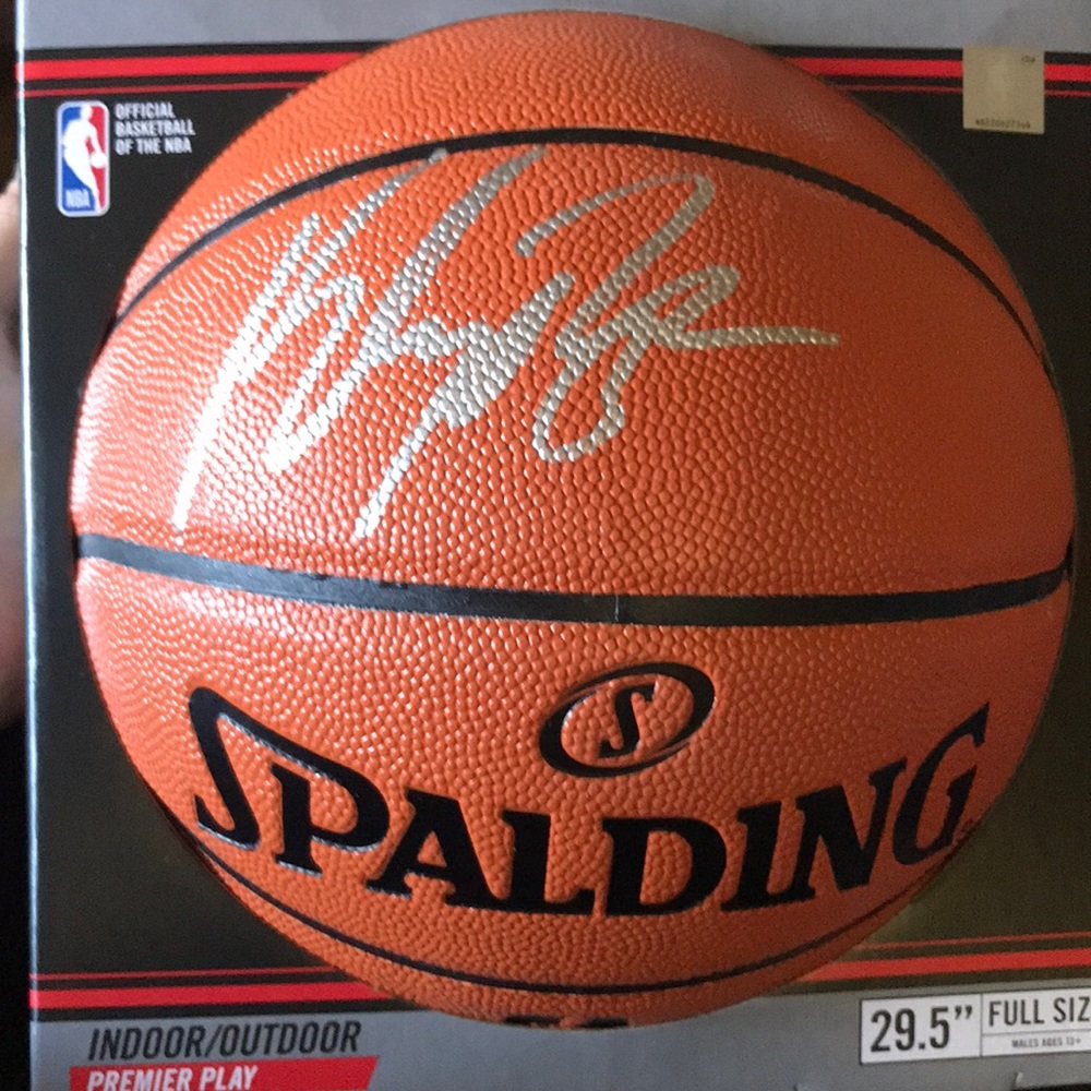 Klay Thompson Autographed Basketball with Cert